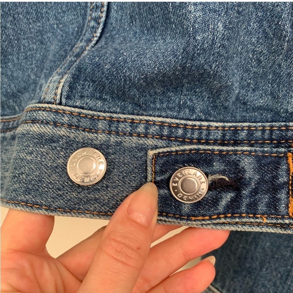 Everlane The Shrunken Denim Jacket L - Picture 7 of 9